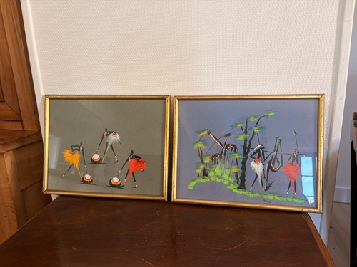 Ancien paire peinture - ancien,