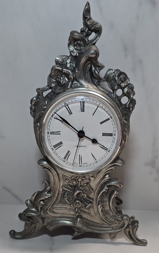 Horloge cheminée etain - horloge, de