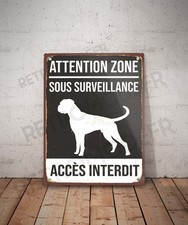 Plaque métal vintage Accès