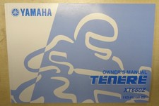 Genuine Yamaha XT660Z Owners Manual 2009-2010 11D-F8199-E0