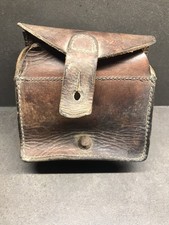 Cartouchière cuir brun modèle 1916 Français ww1 ww2