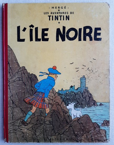 Tintin ile noire herge - l'ile, tres