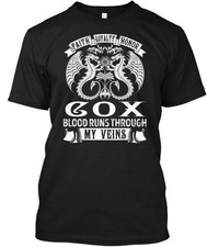 Cox Veins Name S Faith Loyalty Honor Blood Runs T-Shirt Made in USA to 5XL
