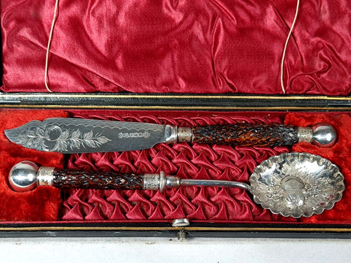 Ancien couverts service - , à