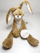 Peluche/Doudou Lapin Marron Oreille Queue Ventre Blanc 30cm Bunny Friend  Action