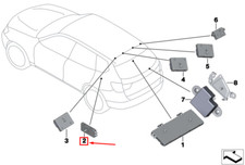Amplificateur TV BMW X4 F26 65209204386 NEUF ORIGINAL