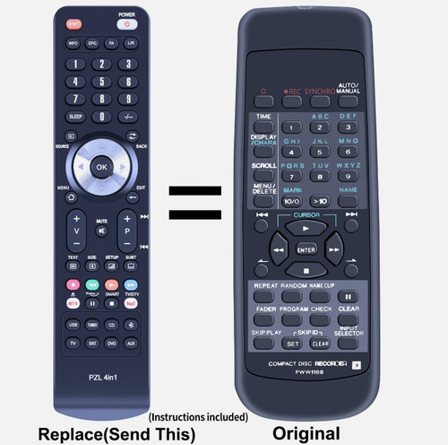 Pww1169 replacement remote - pww1169,