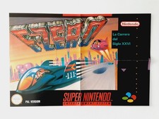 Snes super Nintendo affiche poster Promo - F-Zero - Rare top condition Retro