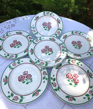 6 ASSIETTES PLATES Céramique