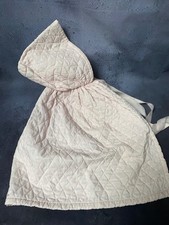 ANCIEN BURNOUS MATELASSÉ ROSE