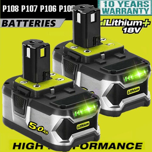 Batterie 18v pour ryobi - 2x,