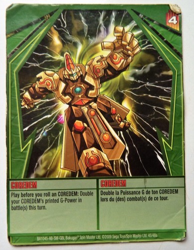 Carte bakugan 48a coredem - carte,