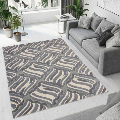 Tapis laine touffeté - laine, à