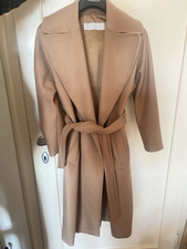Max Mara Intrend Camel Wool Belted Overcoat It 42 Netaporter