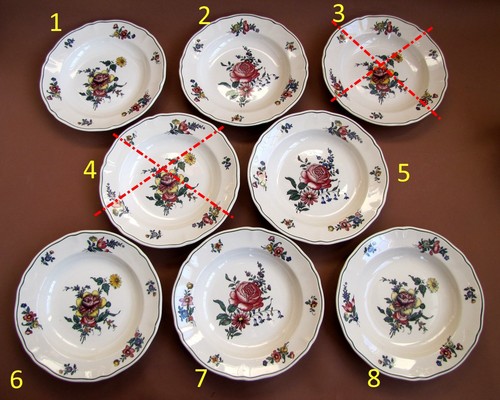 Assiette décor vieux - cm,