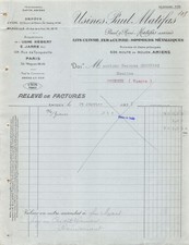 1931 COPPER BEDS IRON AND COPPER METAL BOX SPRINGS FACTORIES PAUL MATIFAS A AMI