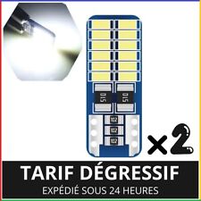 2 X Ampoule Led w5w T10 Can Bus 24SMD 12V 6000K Blanc Anti Erreur Veilleuse Auto