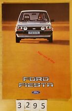 FORD FIESTA JUNIOR/ L/ GHIA/ S/ XR2 Prospectus Fr 08/1982 28 pages