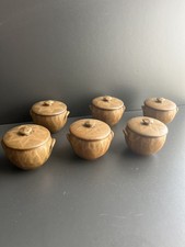 Lot de 6 petits pots couvert