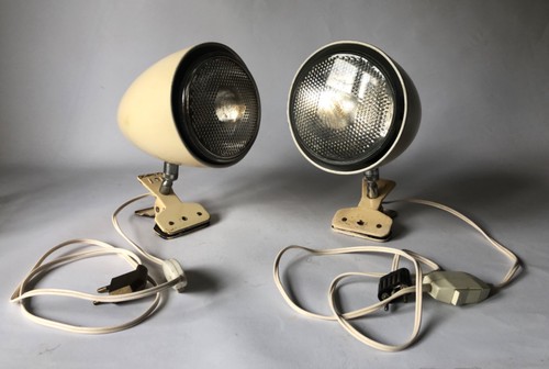 Deux lampes pince metal - lampes,