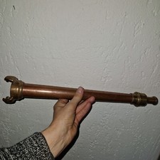 lance de pompier XIX ème cuivre et laiton SANS ROBINET