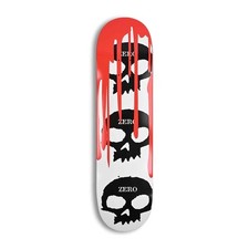 Zero 3 Skull Blood Planche De Skate - Blanc/Noir