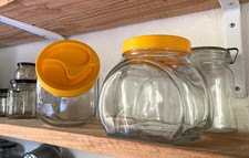 Lot de 2 bocaux en verre