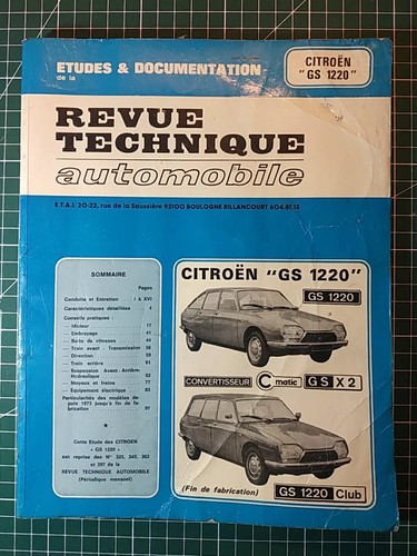 Revue technique automobile - technique,