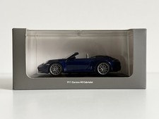 Extremely Rare 1:43 Minichamps Porsche 992 911 Carrera 4S Cabriolet in Blue!!