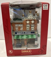 Lemax Norris Drug Store Lighted Building Village Collection 65448CV , 2006