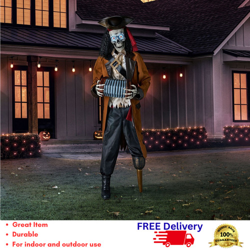 Pre lit animated pirate - 7', pre-lit