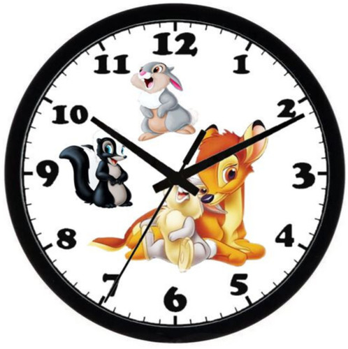 Pendule murale bambi et - pendule,
