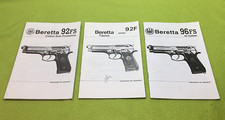 BERETTA 92F+92FS+ 96FS   Owners Instruction Manual LOT 3