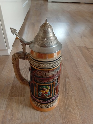 Chope bière stein terre - , cuite