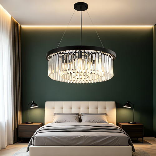 Lustre cristal lampe de - lustre, en