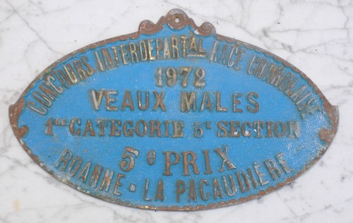 Plaque concours agricole - plaque,
