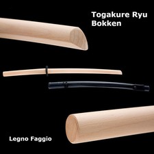 Togakure Ryu Bokken + Nagchampa Agarbathi Ninjutsu En Hêtre Ninja Bujinkan Ryuha