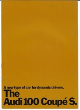 Audi 100 Coupe S 1971-1972 UK Market Sales Brochure