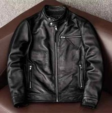 Blouson d'hiver motard en cuir