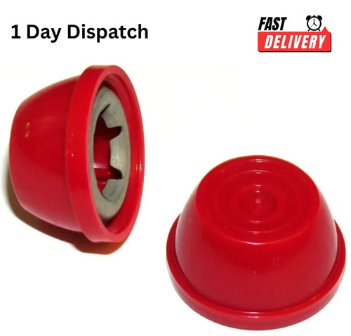 Red hub caps axle for - for, bike