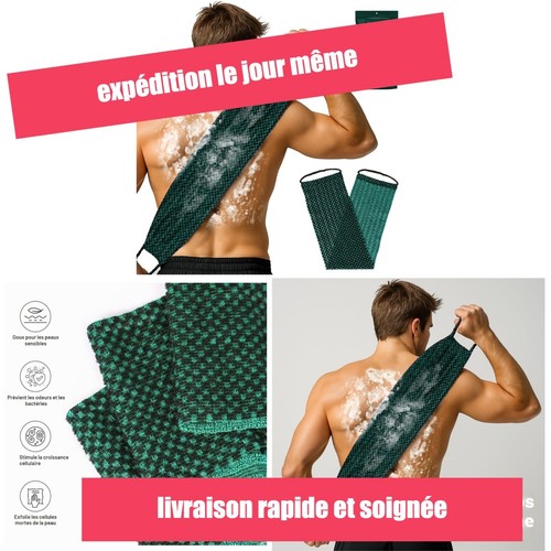 Serviette exfoliante dos