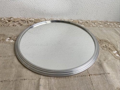 Ancien plateau rond - rond, miroir