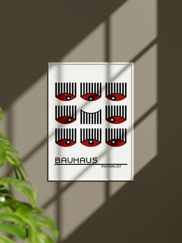 Affiche bauhaus minimaliste - bauhaus,