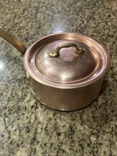 Mauviel Copper Saucepan/Pot (Made in France) 1.8 Qt with lid