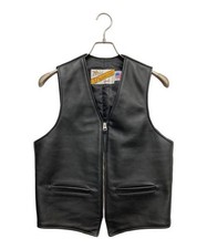 Schott                    193V Leather Vest Leather Vest black 7822951001
