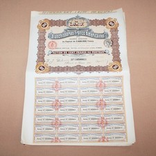 Lot de 12 actions anciennes