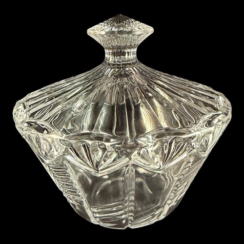 Vintage cut crystal candy dish - cut,