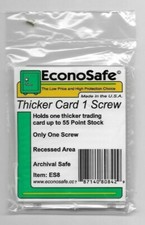 5 ECONOSAFE ES8 THICKER CARD 1 SCREW SCREWDOWN 50 PT GAME USED FREE SHIPPING