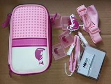 Pack complet Housse Nintendo DS rose chat - Pochette etui dragonne stylet DSi 3D