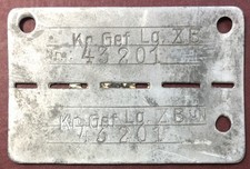 Plaque d'indentité KR GEF XB